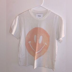 Pistola Palmer Organic Hemp CottonBox Smiley Tee - Sunset Smiley Face New Sz XS